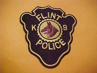 Flint Michigan K - 9 Police Patch Shoulder Size