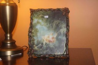 Large Jay Strongwater Twig & Acorn Swarovski Crystals 8x10 Picture Photo Frame