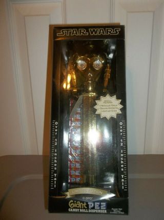 Star Wars Limited Edition C - 3po Giant Pez Dispenser Collectible Rare
