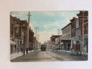 Antique Canadian Postcard Manhood Bros.  Princess Street Kingston