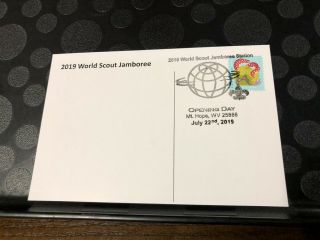 2019 24th World Jamboree Summit Aerial View First Day Cancellation Post Card