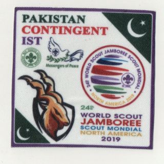 2019 24th World Scout Jamboree Pakistan Contingent Ist Patch