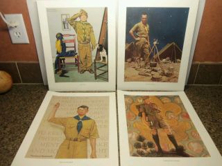 Boy Scouts Of America Norman Rockwell Commemorative Print Set Series Five 1996