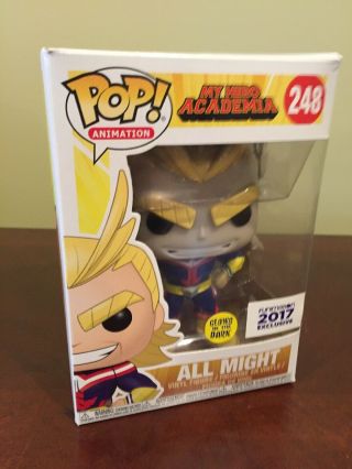 Funko Pop Glow In The Dark All Might Funimation Exclusive
