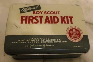 Vintage 1942 Boy Scouts of America Official First Aid Kit Complete contents 3