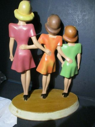 1940S RUBBERLITE ADVERTISING MANNEQUIN ANDREW SISTERS Rubber Products D237 QQ 6