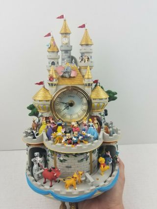 Disney 43 Character Timeless Magic Cuckoo Wall Clock Musical Lighted Read