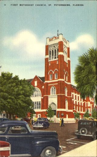 First Methodist Church St.  Petersburg Florida Fl 1940s
