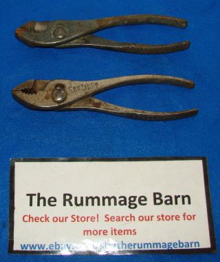 2 Pair Vintage Cee Tee Co Jamestown Plier (s) By Crescent Tools