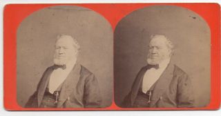 1880s Stereoview Photo By Savage Of Mormon President Brigham Young