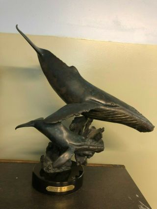 " Two Points Of Light " Whale Statue By Dale Joseph Evers