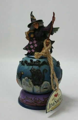 Jim Shore Heartwood Creek Mischief Is A - Brewing Graveyard Witch Figurine 4051547