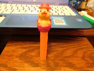 Vintage Easter Pez - Chick In Egg - No Feet - Made In Austria - Rare Color Scheme