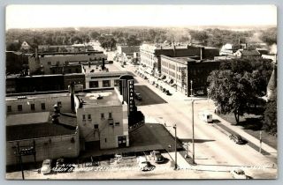 Brainerd Minnesota Main Street Theatre Marquee Hotel Railroad Crossing 1946 Rppc
