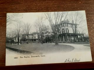 Greenwich Ct Conn The Maples Pc To Old Name Fannie Mead 1906