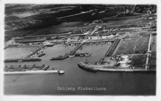 Postcard - Esbjerg Fishing Port,  Denmark