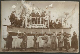 1863/96 Norway Nansen North Pole Expedition & A Family 2 Real Photo Nobel Prize