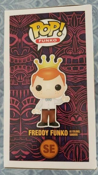 2019 SDCC Funko Fundays Freddy As KFC Colonel Sanders LE 450 With Pop Protector 4