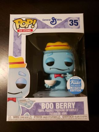 Funko Pop Boo Berry Cereal Shop Exclusive Limited Ad Icons General Mills