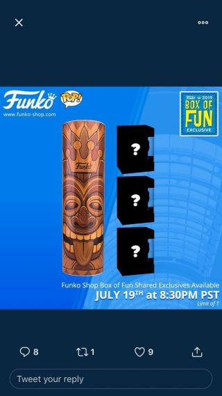 Funko Fundays Sdcc 2019 Box Of Fun Confirmed Order