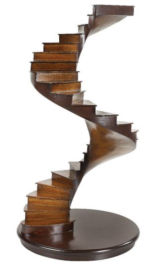 Spiral Stairs Architectural 3d Wooden Model 15 " Staircase Authentic Models