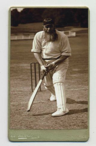 W.  G.  Grace England Cricket Player Cdv Photograph Stern & Sons Cambridge