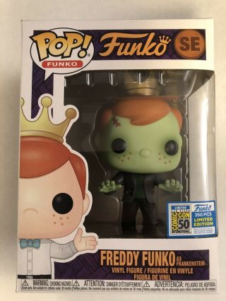 Funko Fundays 2019 Pop Freddy Funko Frankenstein Glow Error Le350