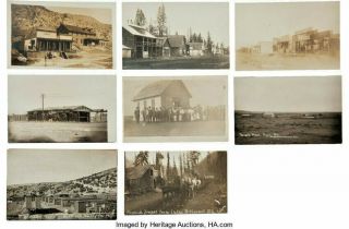 Real Photo Postcards: Eight Montana Town Scenes.  From The Estate Of E.  F.  Mueller.