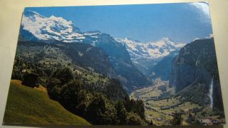 Switzerland Lauterbrunnental Jungfrau 3002 Walter Schild - Posted 1988.