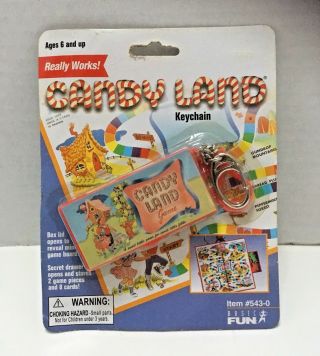 Vintage Candy Land Key Chain Basic Fun Board Game Milton Bradley Hasbro 1998