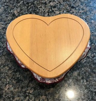 Longaberger Sweetheart Love Letters 1999 Basket Combo With Lid