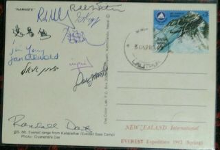 Mt.  Everest,  Alpinismo,  Autograph,  Hall Expedition,  Mountaineering,  Himalaya,  Climbing