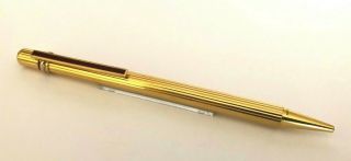 Vintage Must De Cartier Trinity Chinese Lacquered Gold Plated Ball Point Pen