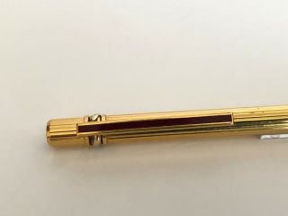 Vintage Must de Cartier Trinity Chinese Lacquered Gold plated Ball Point Pen 3