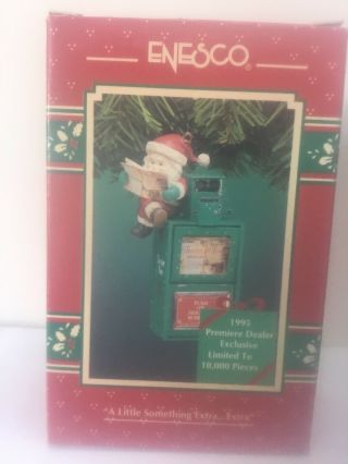 Enesco Christmas Ornament A Little Something Extra.  Extra