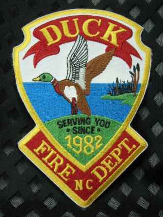 726 North Carolina Duck Fire Dept Patch - Dare Co Outer Banks Resort Low Pop
