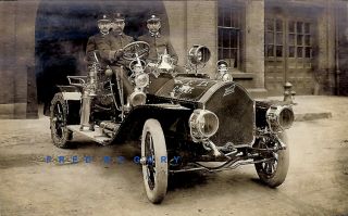 1910 Springfield Massachusetts Real Photo Pc: Fire Department Chief 