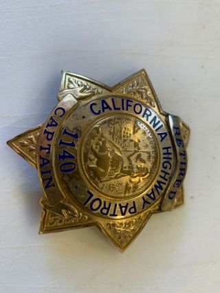 California Highway Patrol Retired Captain 