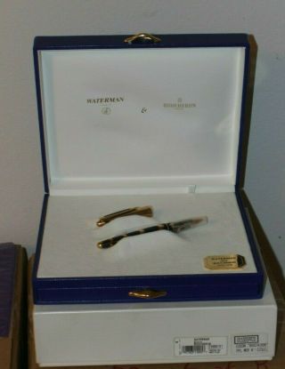 Waterman Edson Boucheron Limited Edition Fountain Pen 18k Solid Gold Boxed