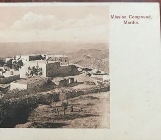 Lebanon Vintage Postcard Mardin Sarrafian Armenian Assyrian Mission Message Back 2
