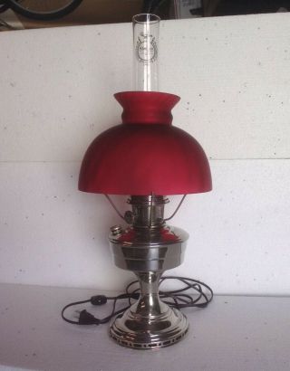 Aladdin Lamp - Model 12 W/ Wick,  Mantel,  Flame Spreader,  And Electric Kit