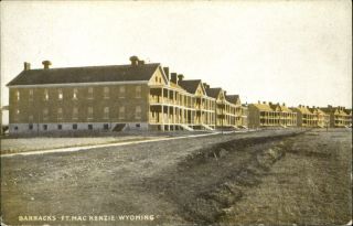 Fort Mackenzie Army Post Sheridan Wyoming Wy Barracks C1910 Postcard