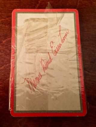Mamie Doud Eisenhower Wife Of President Dwight D.  Eisenhower Deck Playing Cards