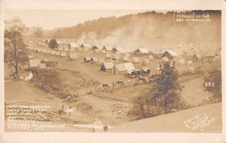 Phoenix Maryland Military Camp 1913 Real Photo Vintage Postcard Jg236880