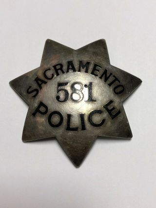 Vintage Sacramento Police Badge Ed Jones & Co Oakland California Fire