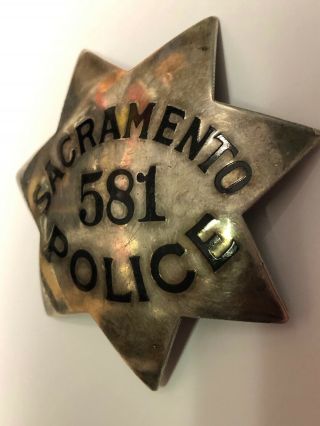 Vintage Sacramento Police Badge Ed Jones & Co Oakland California Fire 2
