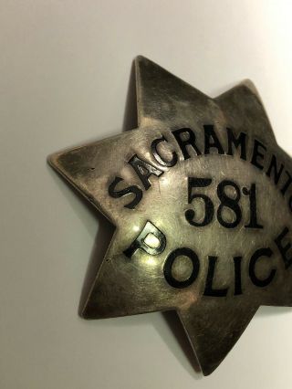 Vintage Sacramento Police Badge Ed Jones & Co Oakland California Fire 3