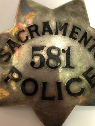 Vintage Sacramento Police Badge Ed Jones & Co Oakland California Fire 4