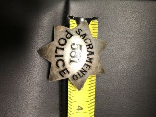 Vintage Sacramento Police Badge Ed Jones & Co Oakland California Fire 9