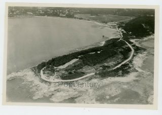 Pre Ww2 1932 Photograph China Tsingtao Aerial German Fort Panoramic Sharp Photo